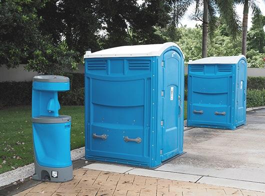 handicap/ada portable restrooms are maintained by regularly cleaning and restocking supplies such as toilet paper and hand sanitizer